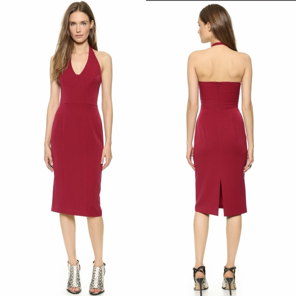 Black Halo Nichole Halter Dress